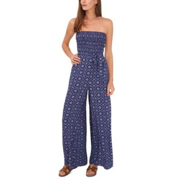 1.state Swim One-piece Strapless Pant Jumpsuit Swimwear Lightweight Cover-up L - Picture 5 of 5